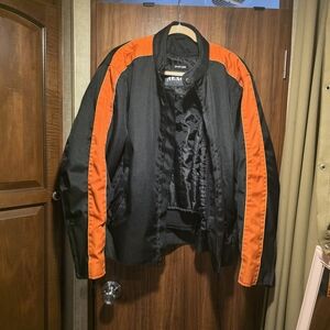 Men's Black and Orange Performance Jacket